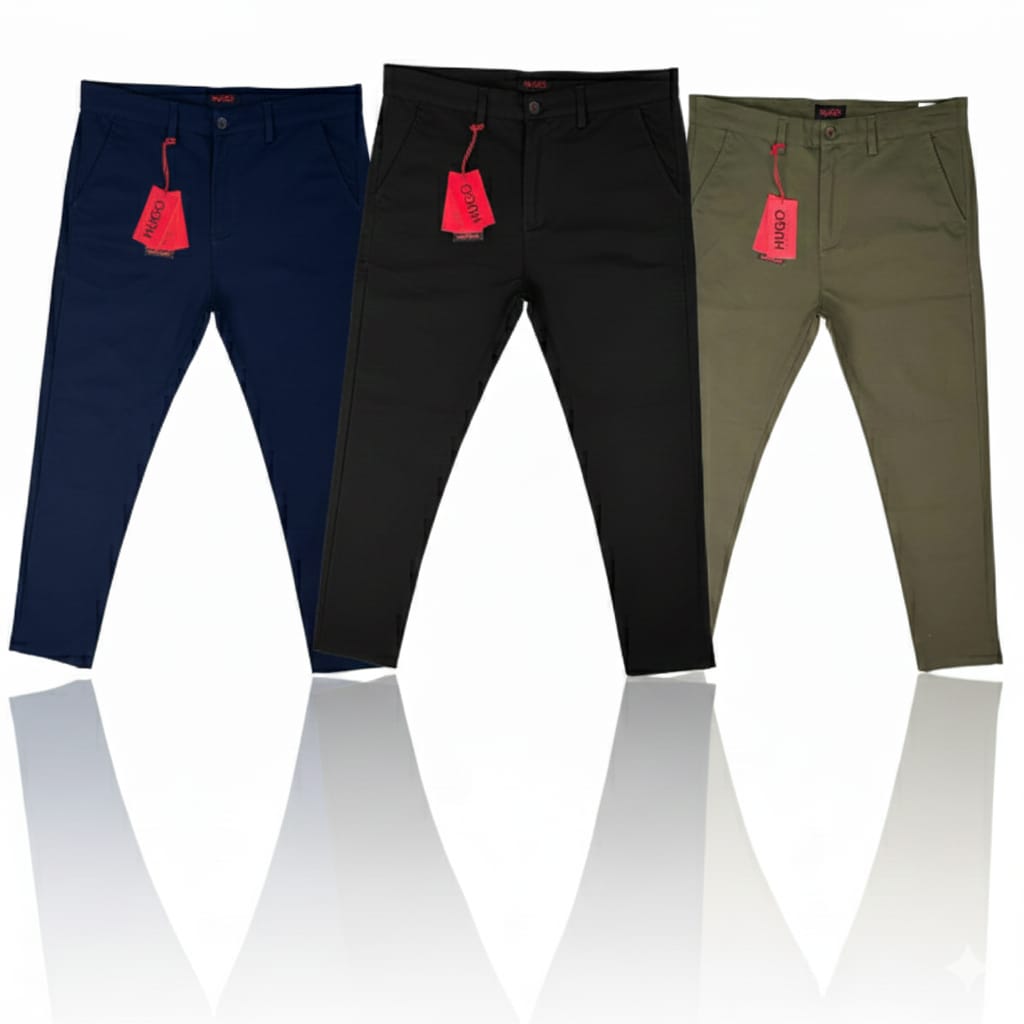 Hogo Boss Twill Pant Navy Black Olive Combo
